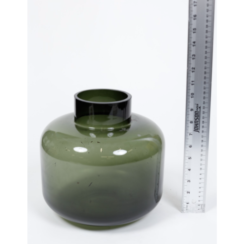 H&M Green Glass Vase